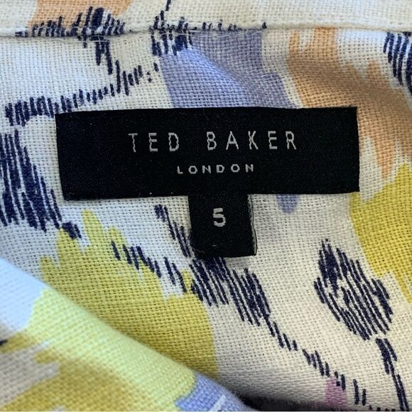 Ted Baker Hadrian Linen Shirt Size Large - Picture 8 of 13